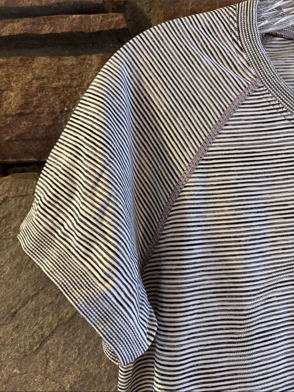 lululemon athletica Swiftly Tech Micro-Stripe Short Sleeve Active Top